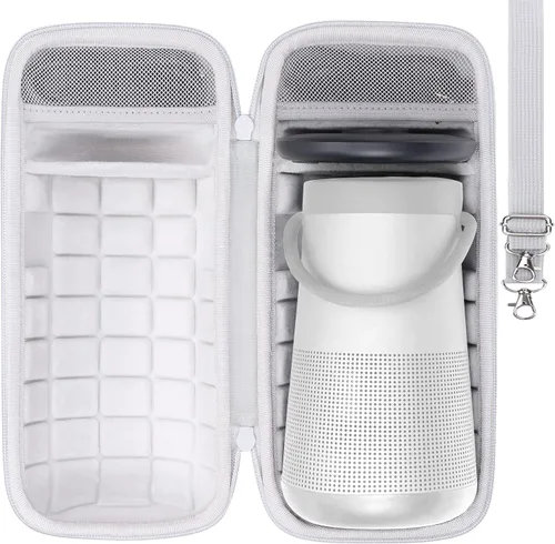 Vista 10 de co2CREA Funda rígida de repuesto para altavoz Bluetooth portátil Bose SoundLink Revolve Series II, carcasa negra