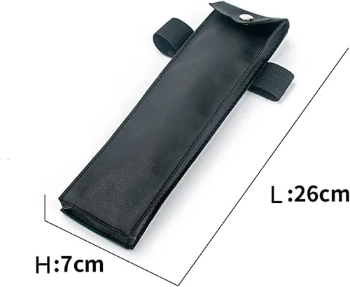 Vista 2 de Bolsa y vendaje Big Kunai, juego de soporte para armas para cosplay ninja, accesorio de disfraz ninja, negro, Negro