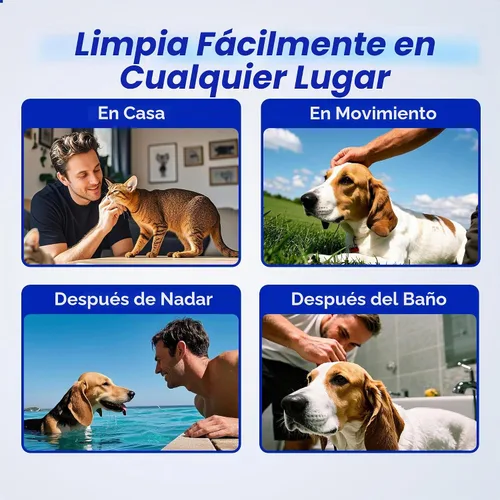 Vista 5 de Wellix Toallitas limpiadoras de oídos para perros y gatos, ajuste perfecto