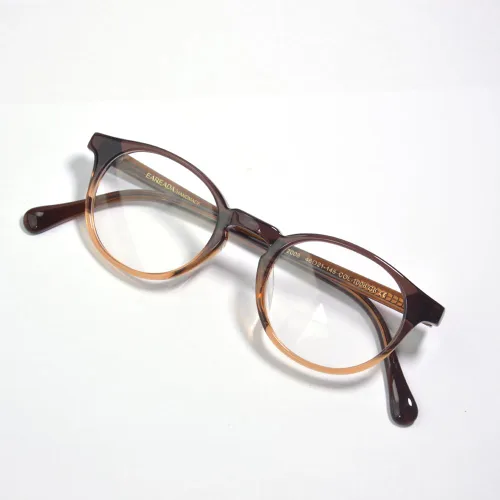 Vista 5 de EAREADA Marco de gafas de acetato hecho a mano, tamaño pequeño, estilo retro, vintage, redondas