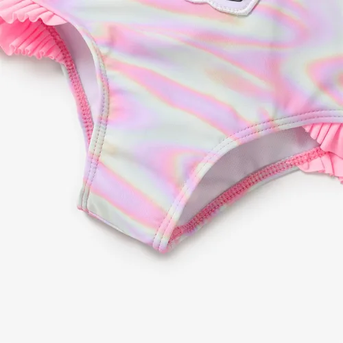 Vista 5 de L.O.L. Surprise! Traje de baño de una pieza para niña, con lazo, mariposa, volantes, verano, piscina, playa, deportes