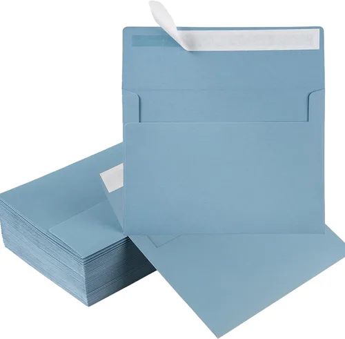 Vista 18 de Paquete de 50 sobres de 5 x 7 de colores autosellados para bodas, invitaciones de fiesta, tarjetas de felicitación, anuncios, fotos, 5.24 x 7.21