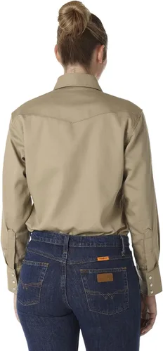 Vista 2 de Wrangler Riggs Workwear FR - Camisa de trabajo de manga larga resistente al fuego para mujer