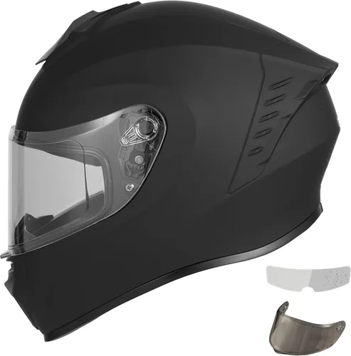 Vista 12 de Favoto - Casco de cara completa para motocicleta aprobado por DOT, Cascos para motos, moto de nieve y bicicleta todoterreno para adultos, hombres