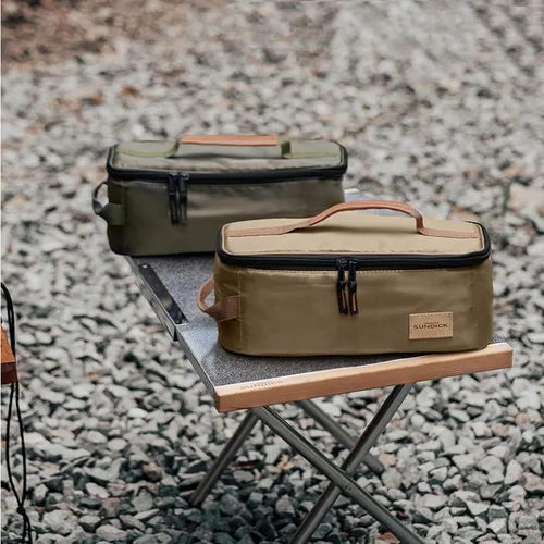 Vista 7 de Azarxis Camping Travel Cooking Utensils Organizer Bag Cookware Storage Bag Portable Small Stuff Case for Storing Flatware Cutlery Digital