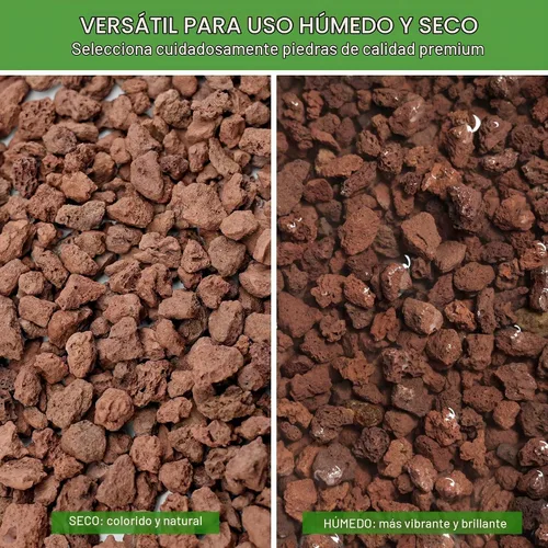 Vista 7 de NUPICK Rocas de lava roja de 3 libras para plantas, enmiendas de suelo para Rojo