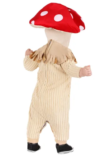 Vista 2 de Disfraz de Pequeño Hongo Toadstool para Bebés Multicolor