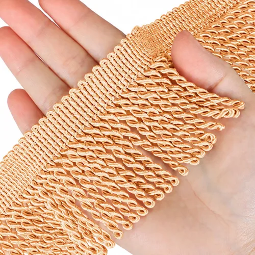 Vista 16 de Cortina de flecos de lingotes de 5 yardas/2.5 pulgadas, adornos de tela con flecos para el hogar, accesorios de costura para manualidades, ropa