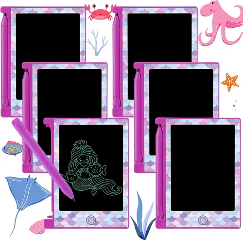 Vista 8 de Nezyo - Paquete de 12 tabletas de escritura LCD de 4.6 pulgadas, tablero