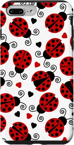 Vista 12 de Carcasa para iPhone 17 de mariquitas y corazones