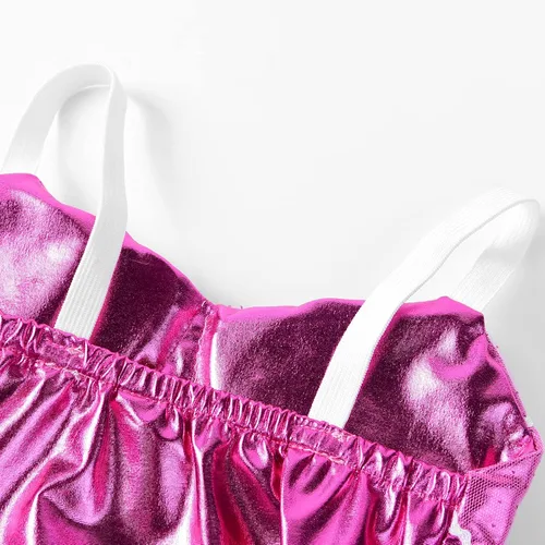 Vista 4 de Ohlover Disfraz de princesa rosa sirena para cosplay