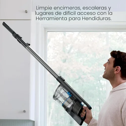 Vista 8 de Aspiradora inalámbrica Shark PowerPro Reveal Plus, tecnología FloorDetect y Dirt-Reveal, filtro HEPA, para alfombra y suelo duro, recargable