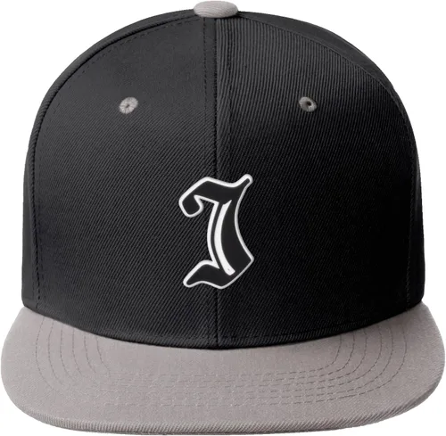 Vista 1423 de Daxton Gorra clásica con visera de billete plano con letras del alfabeto inglés antiguo de la A a la Z