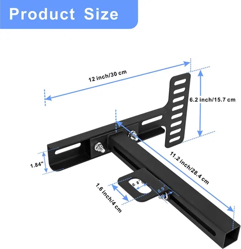 Vista 2 de Soportes de cabecera ajustables, kit de soporte universal para cabecera para marco de cama de metal, kit de extensión de tabla de pie de cama
