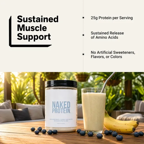 Vista 6 de NAKED Protein Powder Blend - Egg, Whey and Casein Protein Blend