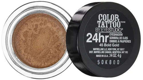 Vista 2 de Sombra de ojos de 24 horas de Maybelline, 0.14 onzas, Dorado intenso