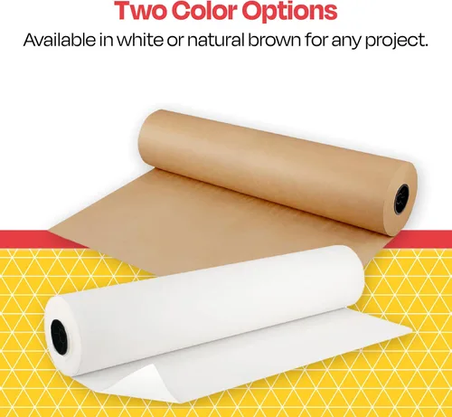 Vista 2 de School Smart Rollo de papel kraft de carnicero, 50 libras, 24 pulgadas x 1000 pies, marrón
