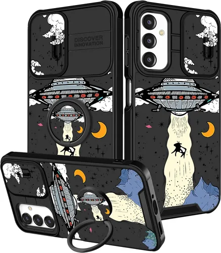 Vista 113 de Funda 2 en 1 para Samsung Galaxy S23 Ultra Flamingo para mujeres y niñas, diseño femenino de flamencos con cubierta deslizante para cámara y soporte