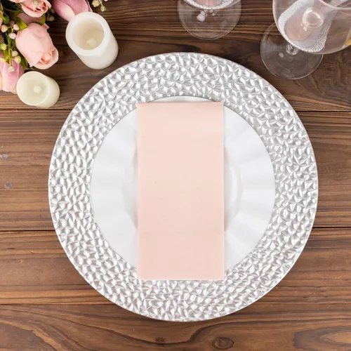 Vista 8 de Efavormart - Paquete de 20 servilletas de papel Airlaid de papel suave con tacto de lino rosa rubor de oro rosa, altamente absorbentes Rosa (Blush)