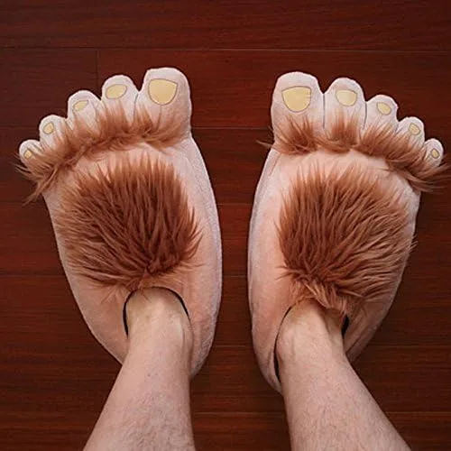 Vista 7 de Ibeauti 2 pares de pantuflas divertidas para adultos, para hombres, mujeres, parejas, para disfraz