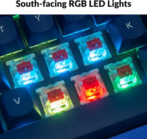 Vista 7 de Keychron Q5 RGB QMKVIA - Teclado mecánico personalizado con cable macro programable con interruptor rojo Gateron G Pro intercambiable en caliente 96