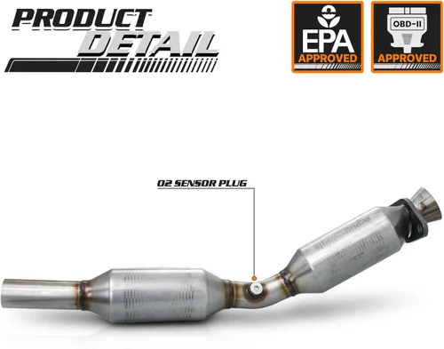 Vista 2 de M-AUTO Convertidor catalítico compatible con Pontiac Vibe 2003, 2004, 2005, 2006, 2007, 2008, Toyota Corolla/Matrix 1.8L Direct-Fit