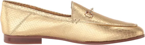 Vista 6 de Sam Edelman Mocasines Loraine para mujer, Oro Boa Metálico