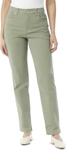 Vista 73 de Gloria Vanderbilt - Pantalones de mezclilla Amanda clásicos de tiro alto y pierna cónica petite para mujer Begonia Bloom