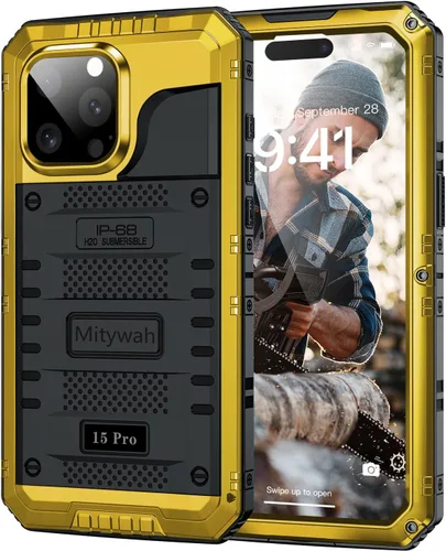 Vista 107 de Mitywah Funda impermeable para iPhone 7/iPhone 8 / iPhone SE 2020, funda de metal resistente de grado militar, protección de cuerpo completo