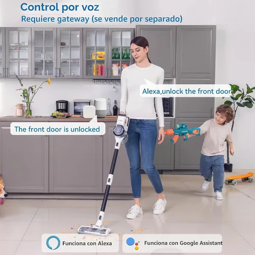Vista 7 de Cerraduras inteligentes con huellas dactilares para puerta delantera con mango, control por aplicación, cerradura de puerta de entrada sin llave