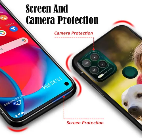 Vista 6 de Funda personalizada para Motorola Moto G Stylus 5G con nombre de foto y texto – GStylus 5G personalizada para teléfono móvil/smartphone/teléfono