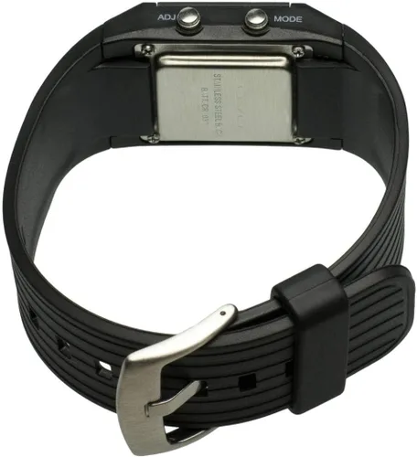 Vista 6 de getDigital Reloj de pulsera binario para profesionales con luces LED - un reloj digital negro que representa la hora como código binario