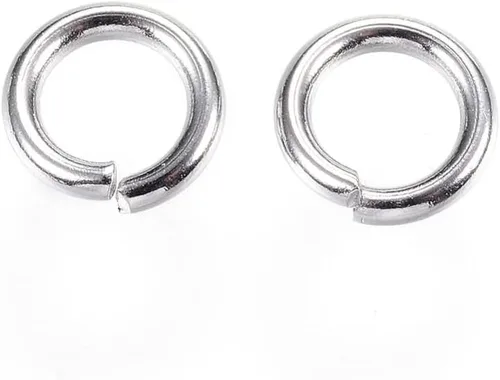 Vista 33 de HDSupplies 100 piezas - 4mm de argollas de acero inoxidable 304 de tono negro - Calibre 22 (espesor de 0.6mm)