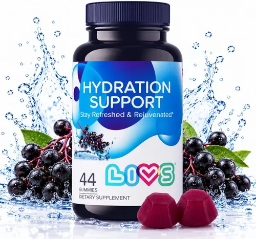 Vista 9 de LIVS Gomitas de electrolitos para apoyo de hidratación y recuperación después del entrenamiento, suplemento mineral con calcio, sodio, potasio