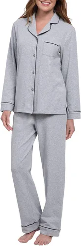 Vista 52 de PajamaGram Conjunto de pijama para mujer – Pijama para mujer, jersey novio, 100% algodón