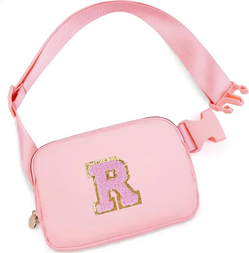 Vista 88 de Bolsa de cinturón para niñas y mujeres, bolsas cruzadas, riñonera, riñonera personalizada, Negro, Small