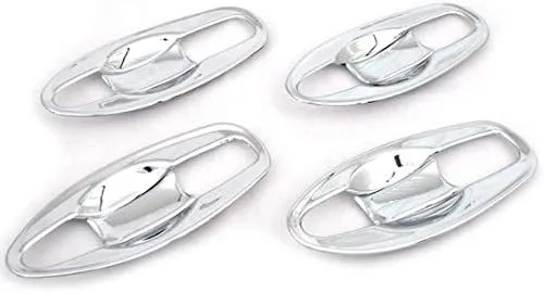 Vista 2 de Cubiertas de tazón de manija de puerta exterior cromadas para Nissan Rogue X-Trail 2014-2019