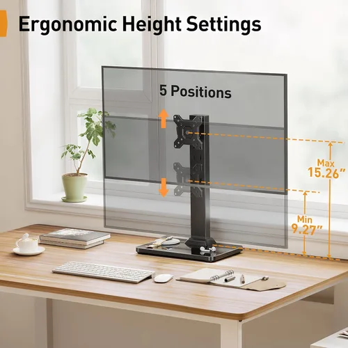 Vista 5 de Perlegear - Soporte de monitor único para pantallas de 13 a 34 pulgadas