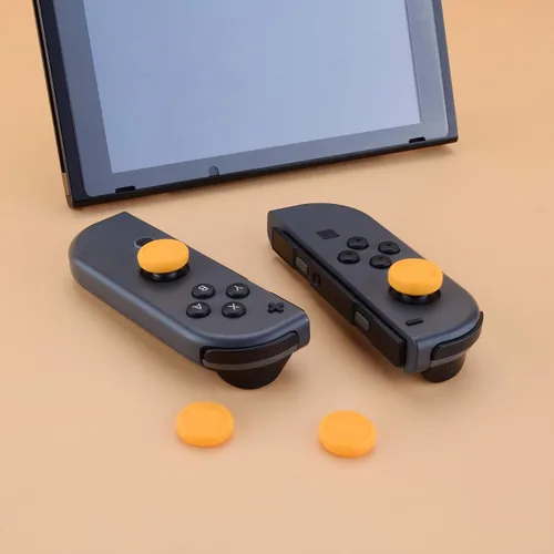 Vista 7 de eXtremeRate PlayVital Switch - Tapas de palanca de mando para Switch Lite, tapa analógica de silicona para Switch OLED Joycon con agarre para pulgar