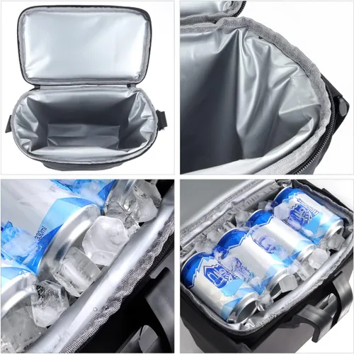 Vista 3 de Enfriador de almacenamiento debajo del asiento para Can Am Defender Defender Max 2016+ PP storage bin with insulated cooler, leak-resistant
