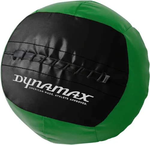 Vista 27 de Dynamax Standard Medicine Ball, 4–30 lb Soft Shell Wall Ball, 14-Inch Weighted Exercise Ball for Strength Training, Core Workouts, Conditioning &