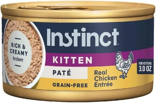 Vista 22 de Instinct Original Paté - Alimento húmedo para gatos, receta sin granos, pollo real, 3 onzas (paquete de 24)