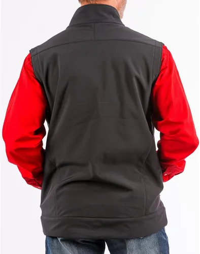 Vista 3 de Cinch Chaleco Softshell para hombre con bolsillos ocultos de transporte, Negro