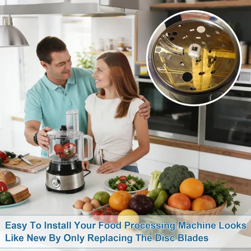 Vista 4 de Cuchilla de disco de corte para procesador de alimentos Hamilton Beach 70730 70670 70740 70760
