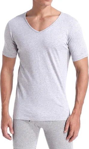 Vista 4 de Comfneat Camisetas interiores para hombre 100% algodón, cómodas camisetas con cuello en V (paquete de 46)
