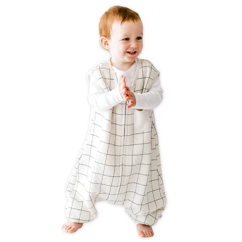 Vista 7 de Dreamsuit Saco de Dormir para Niños Pequeños con Pies – Saco de Dormir Caminante con Piernas, Rayón hecho de Bambú, Verano 0.8 TOG, Cremallera de 2
