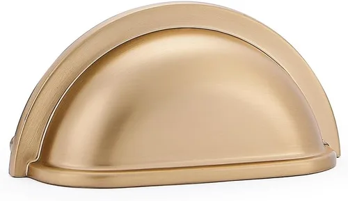 Vista 9 de HARPOON Paquete de 10 tiradores para cajones de tazas de latón antiguo, tiradores de gabinete de cocina de 3 pulgadas y 2.992 in