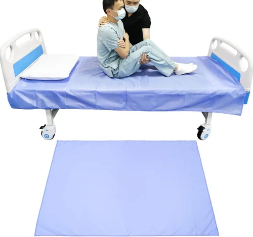 Vista 9 de Hoja de transferencia tubular de 27 x 39 pulgadas para pacientes en movimiento, hoja deslizante y tablero deslizante para traslados de ancianos