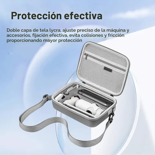 Vista 3 de Funda de transporte para Insta360 Flow Pro/Insta360 Flow, funda rígida de viaje para Insta360 Flow Creator/Pro Kit de trípode, accesorios de cardán