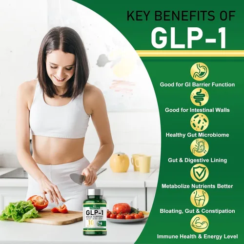 Vista 8 de Suplemento GLP-1, GLP-1 Activate con 10 mil millones de probióticos de múltiples cepas UFC. Producción naturalmente GLP1, cápsulas probióticas GLP-1